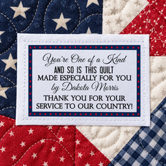 patriotic quilt labels