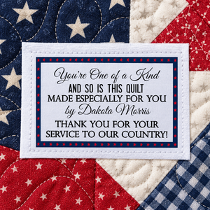 patriotic quilt labels