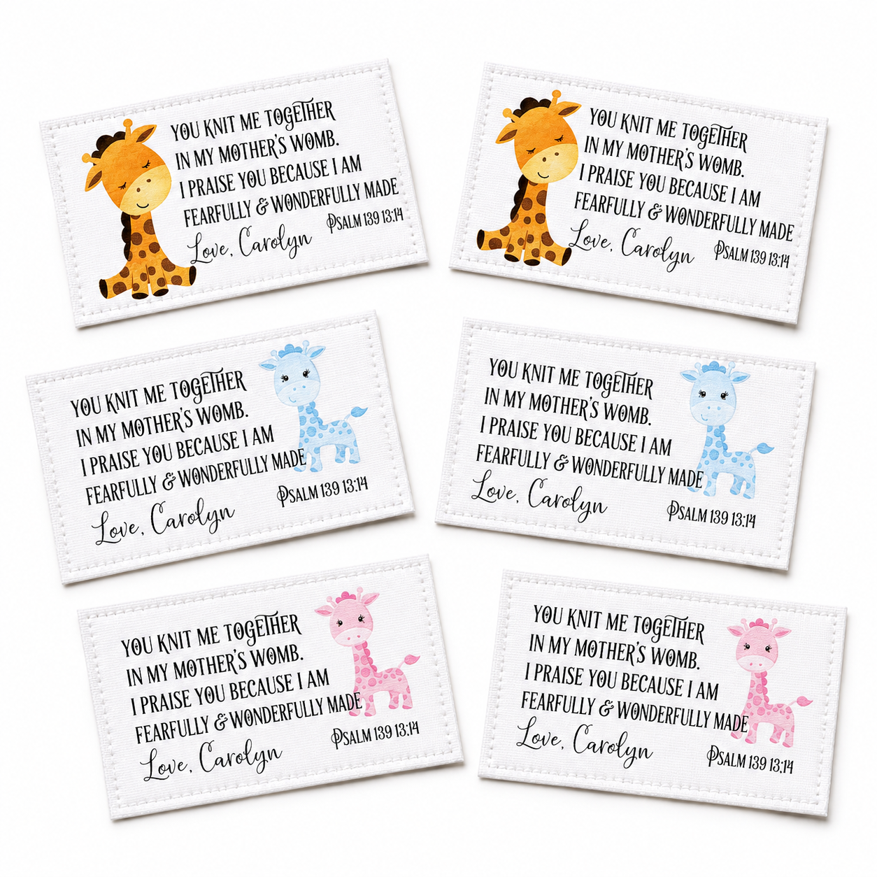 baby quilt labels