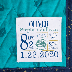 baby quilt label