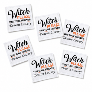 cute Halloween quilt labels