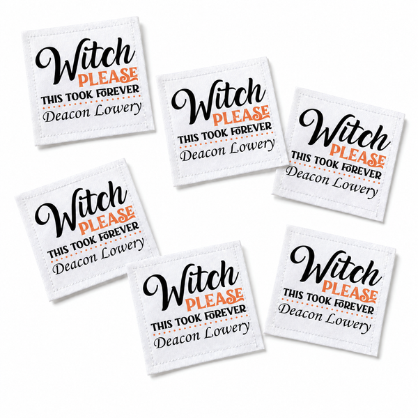 cute Halloween quilt labels