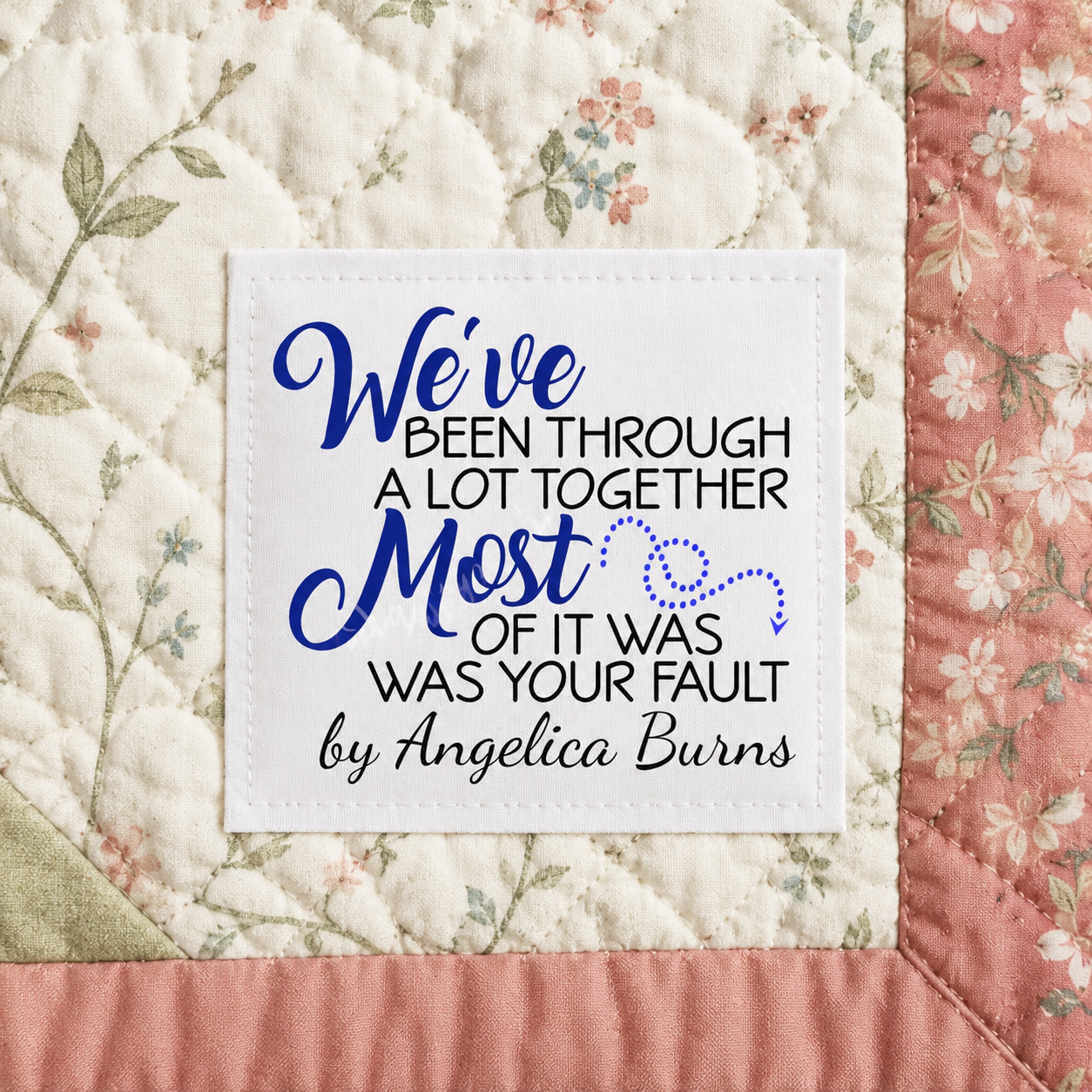 funny quilt label for friends