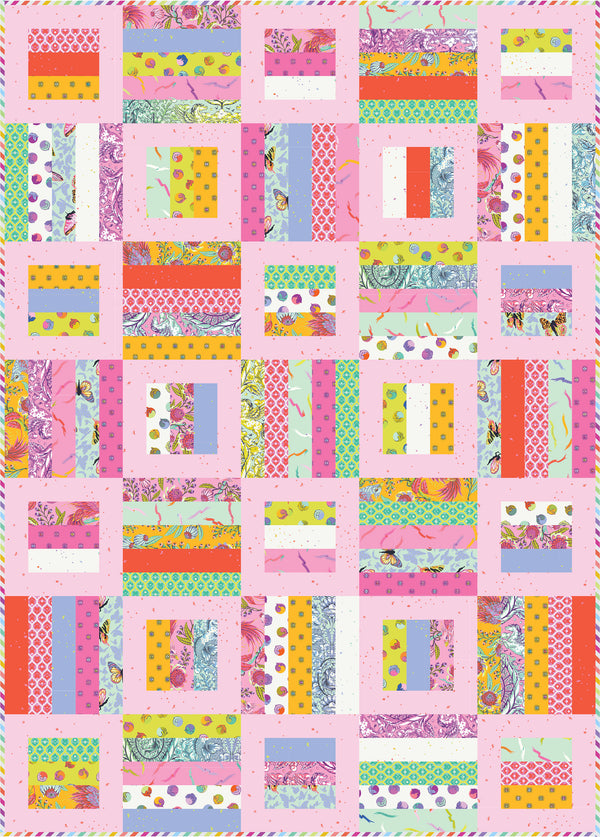 Radio Way Quilt Kit – Tula Pink Legendary Fabric | Jaybird Quilts | 50" x 70"