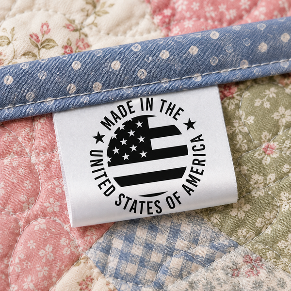 made in the usa quilt tags