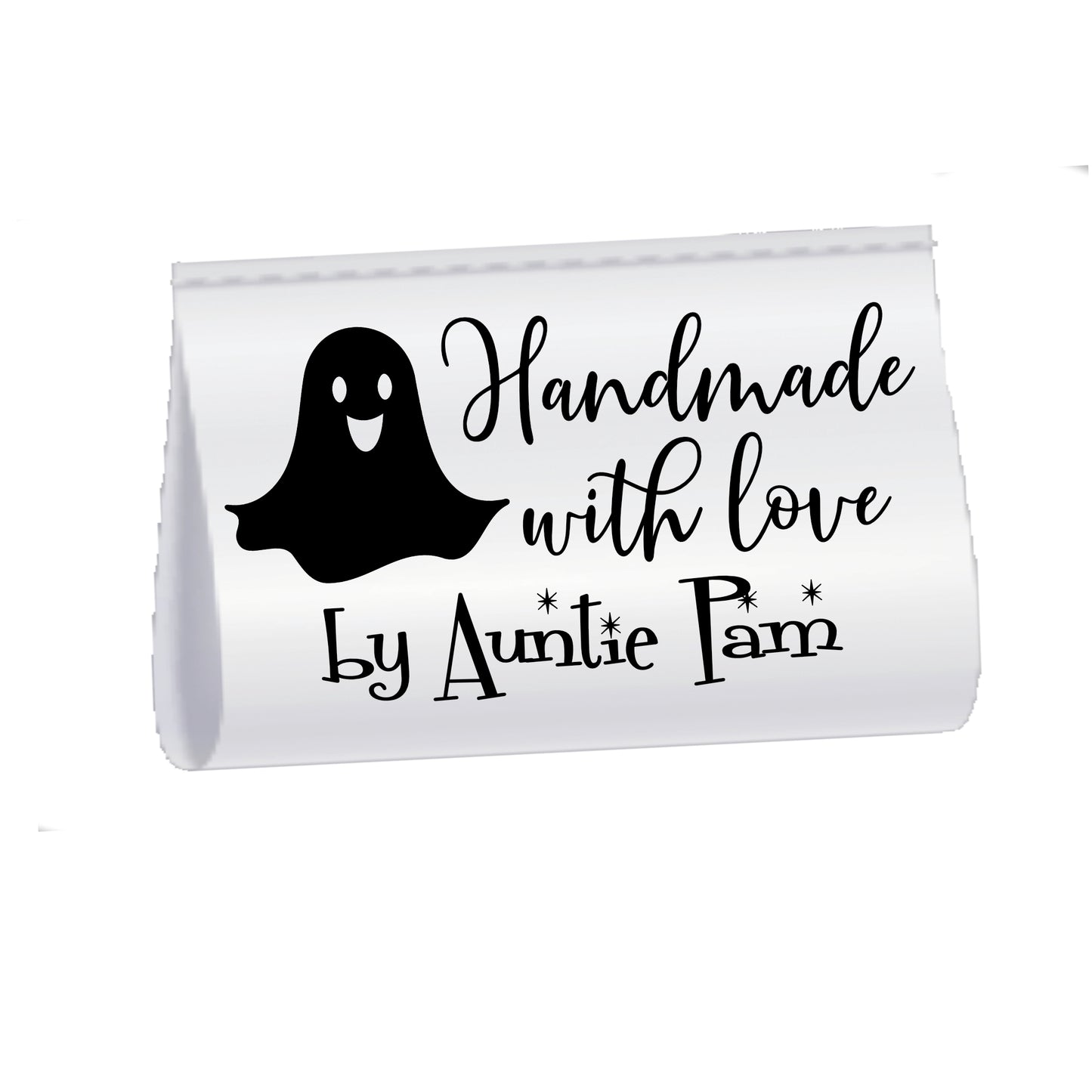 Halloween Satin Labels. Cute, personalized satin quilt labels and tags