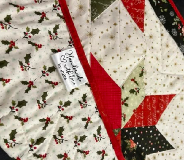 Personalized Handmade With Love Satin Quilt Tags – Custom Sewing Labels with Maker Name – Set of 25 - Jammin Threads