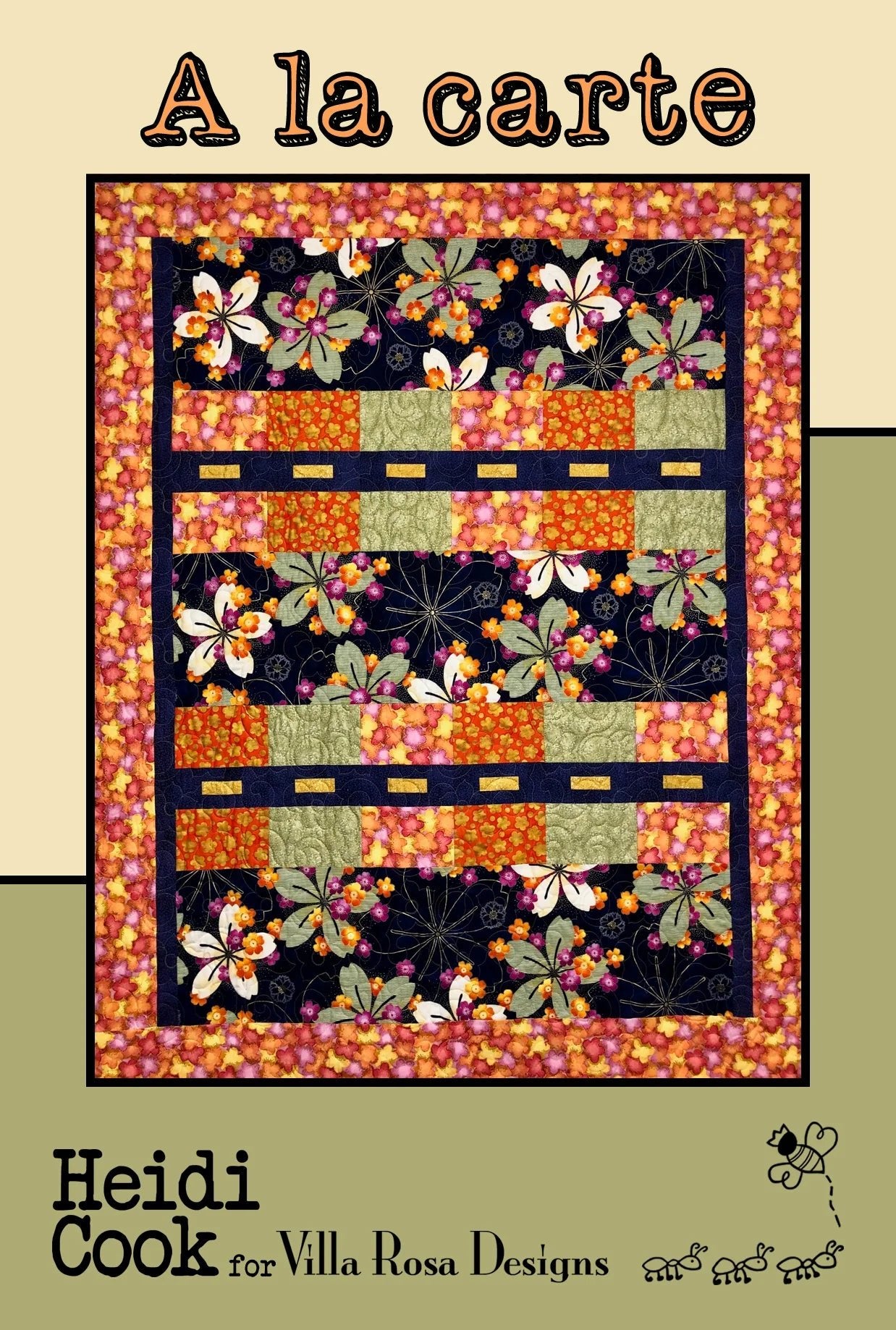 A la carte Quilt Pattern by Heidi Cook for Villa Rosa Designs - Jammin Threads