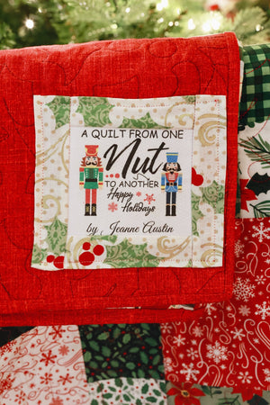 A Quilt from One Nut to Another. Christmas Quilt Label - Jammin Threads