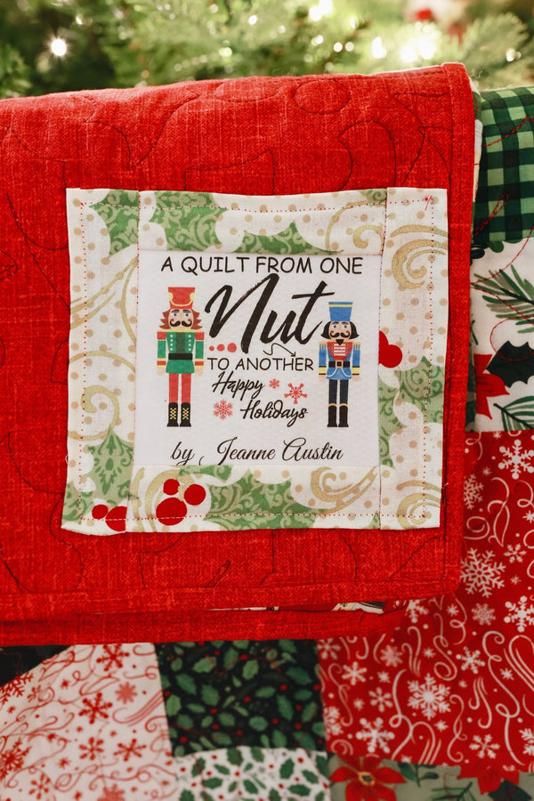 A Quilt from One Nut to Another. Christmas Quilt Label - Jammin Threads
