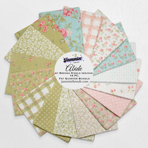 Abide by Brenda Riddle Designs for Moda Fabrics | 16 Pc Fat Quarter Bundle Curated by Jammin’ Threads - Jammin Threads
