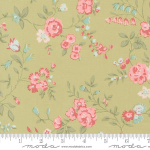 Abide Quilt Fabric by Brenda Riddle Designs Green 18790 15 for Moda Fabrics - Jammin Threads