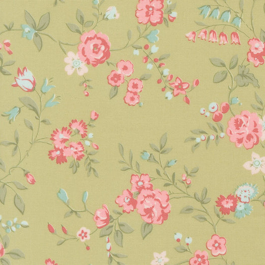 Abide Quilt Fabric by Brenda Riddle Designs Green 18790 15 for Moda Fabrics - Jammin Threads