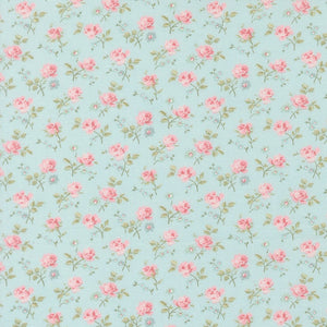 Abide Quilt Fabric by Brenda Riddle Designs Light Blue 18791 14 for Moda Fabrics - Jammin Threads