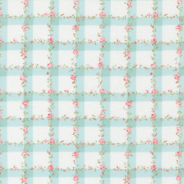 Abide Quilt Fabric by Brenda Riddle Designs Light Blue 18793 24 for Moda Fabrics - Jammin Threads