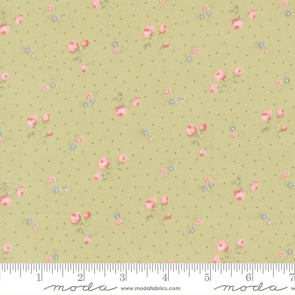 Abide Quilt Fabric by Brenda Riddle Designs Light Green 18792 15 for Moda Fabrics - Jammin Threads