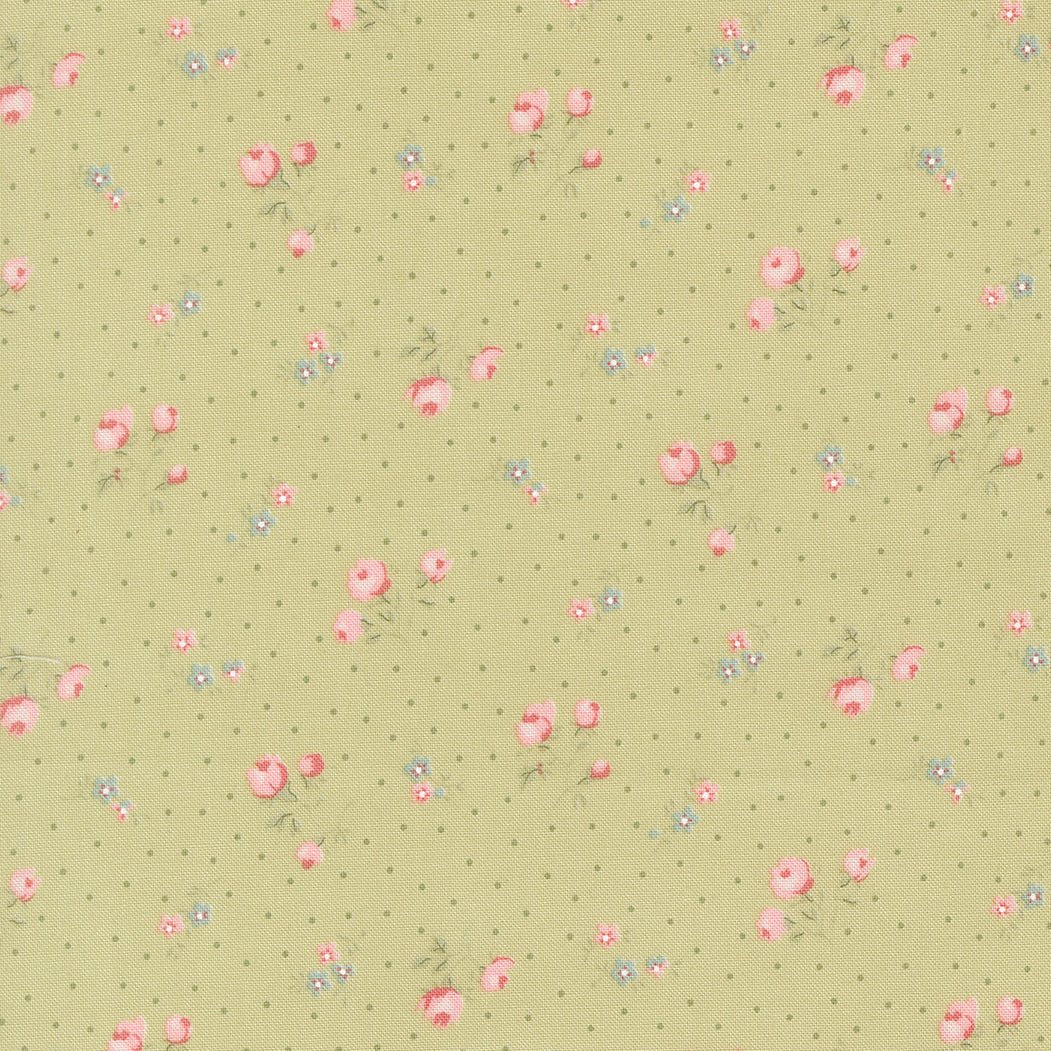 Abide Quilt Fabric by Brenda Riddle Designs Light Green 18792 15 for Moda Fabrics - Jammin Threads