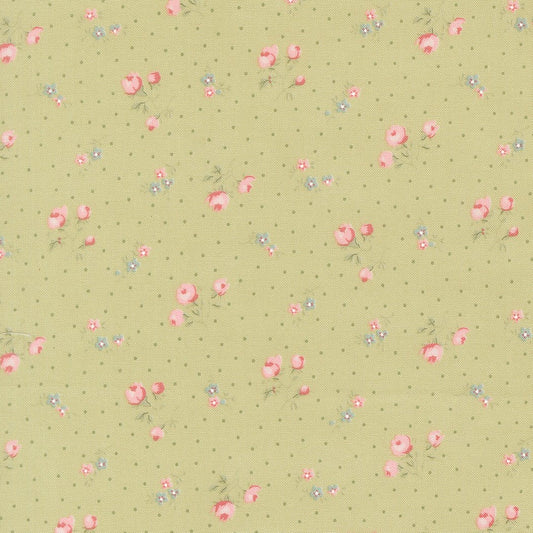 Abide Quilt Fabric by Brenda Riddle Designs Light Green 18792 15 for Moda Fabrics - Jammin Threads