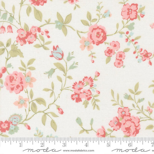 Abide Quilt Fabric by Brenda Riddle Designs Linen White 18790 11 - Jammin Threads