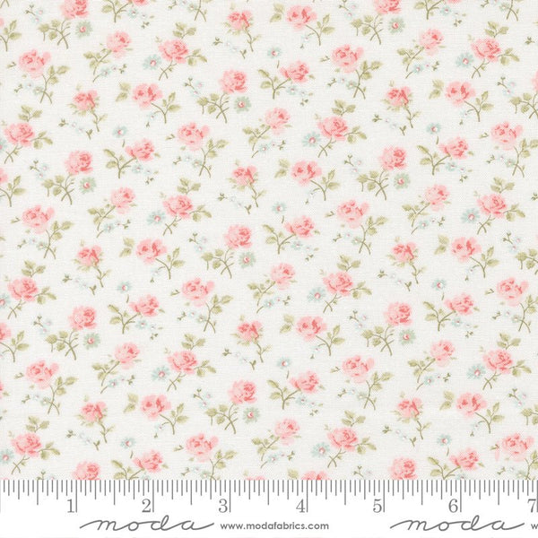 Abide Quilt Fabric by Brenda Riddle Designs Linen White 18791 11 for Moda Fabrics - Jammin Threads