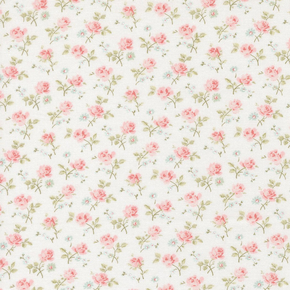Abide Quilt Fabric by Brenda Riddle Designs Linen White 18791 11 for Moda Fabrics - Jammin Threads