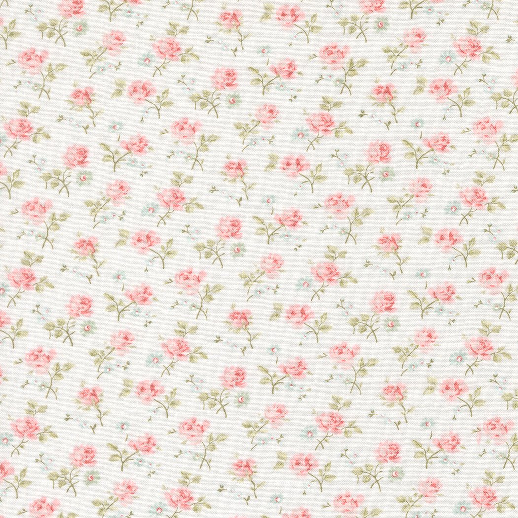 Abide Quilt Fabric by Brenda Riddle Designs Linen White 18791 11 for Moda Fabrics - Jammin Threads