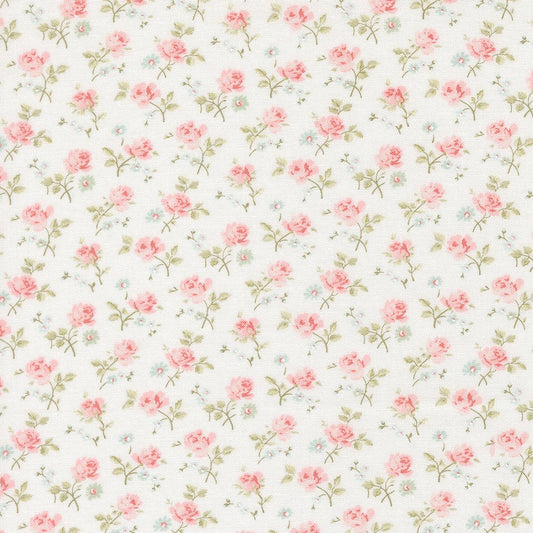Abide Quilt Fabric by Brenda Riddle Designs Linen White 18791 11 for Moda Fabrics - Jammin Threads