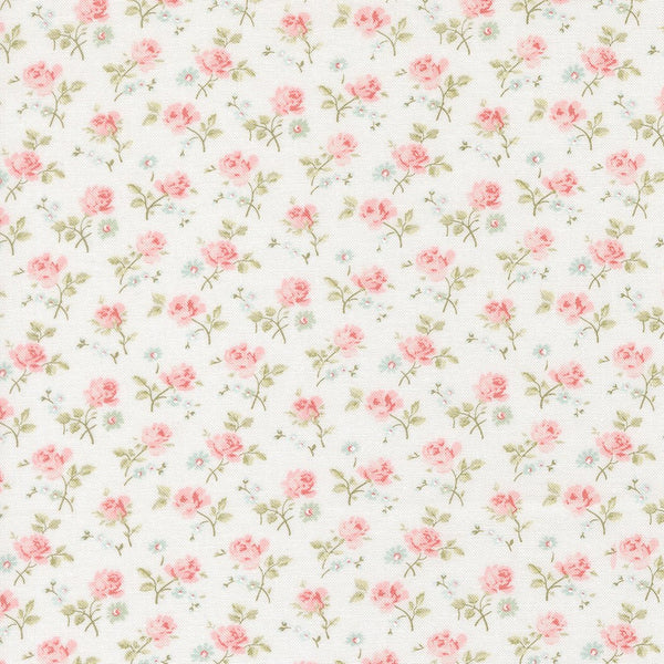 Abide Quilt Fabric by Brenda Riddle Designs Linen White 18791 11 for Moda Fabrics - Jammin Threads