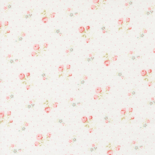 Abide Quilt Fabric by Brenda Riddle Designs Linen White 18792 11 for Moda Fabrics - Jammin Threads