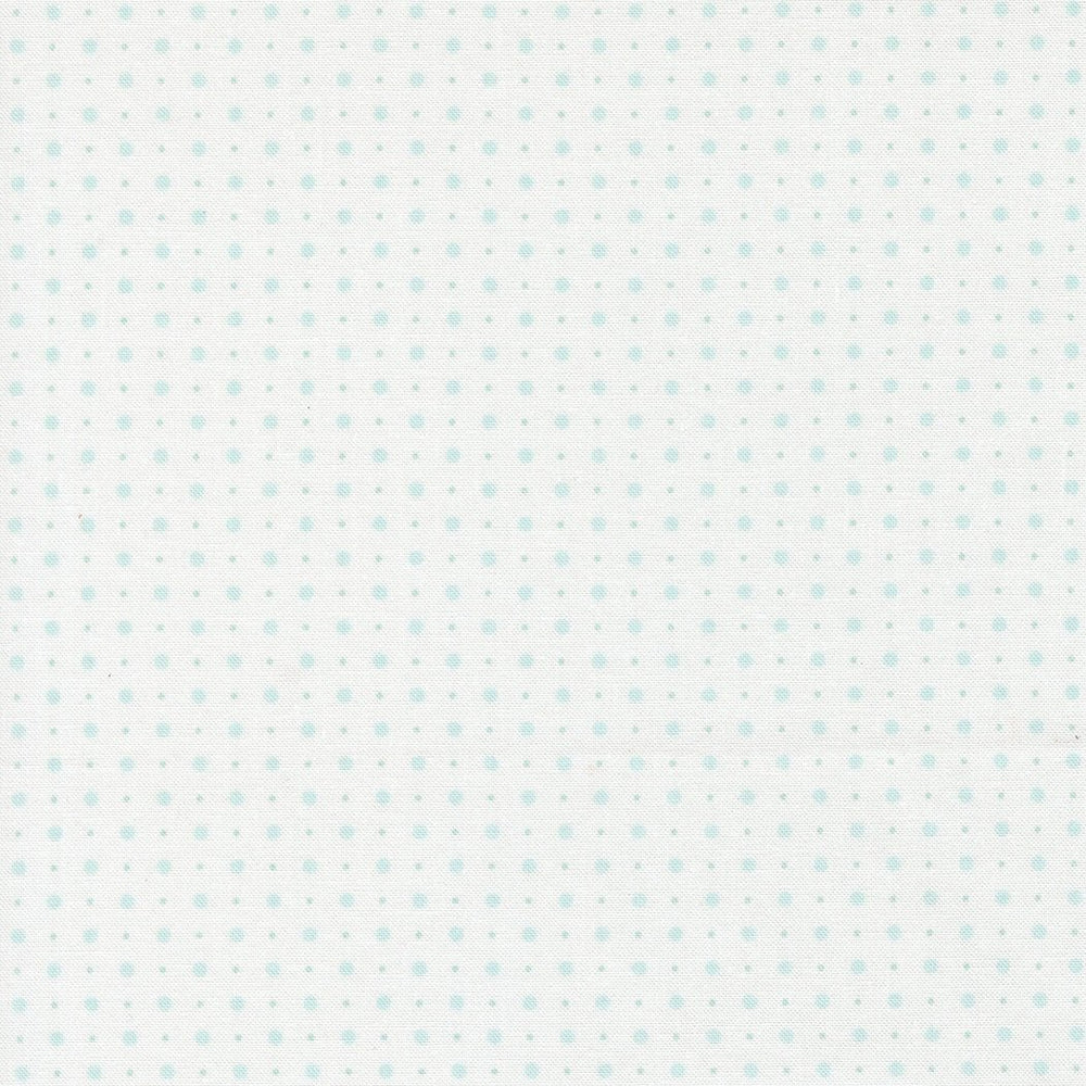 Abide Quilt Fabric by Brenda Riddle Designs Linen White Light Blue 18795 24 for Moda Fabrics - Jammin Threads