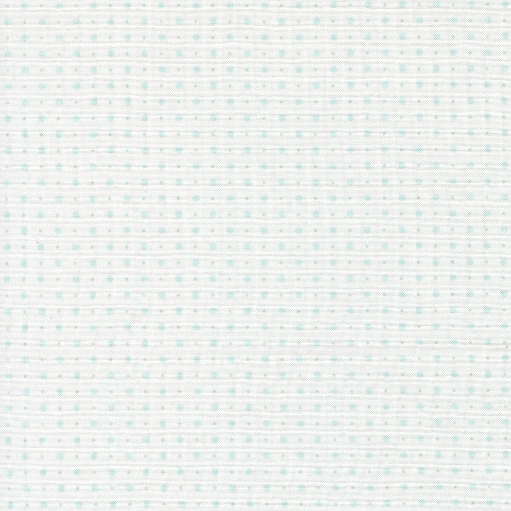 Abide Quilt Fabric by Brenda Riddle Designs Linen White Light Blue 18795 24 for Moda Fabrics - Jammin Threads