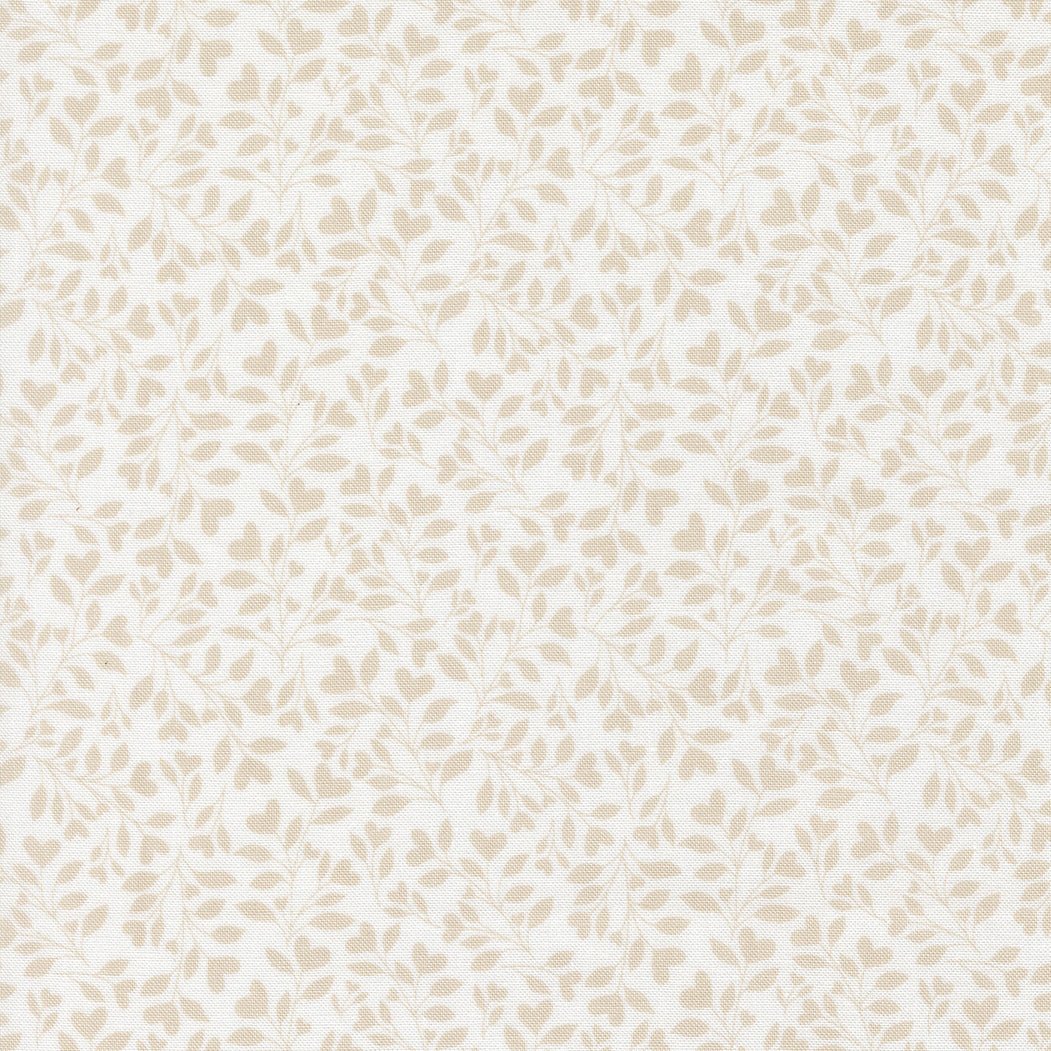 Abide Quilt Fabric by Brenda Riddle Designs Linen White Stone 18794 27 for Moda Fabrics - Jammin Threads