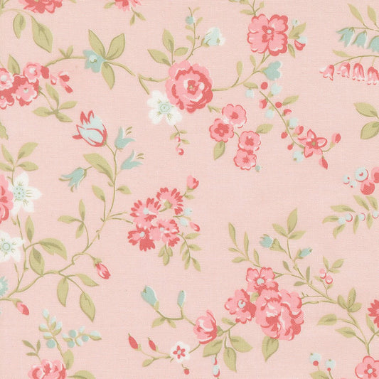 Abide Quilt Fabric by Brenda Riddle Designs Pink 18790 12 for Moda Fabrics - Jammin Threads