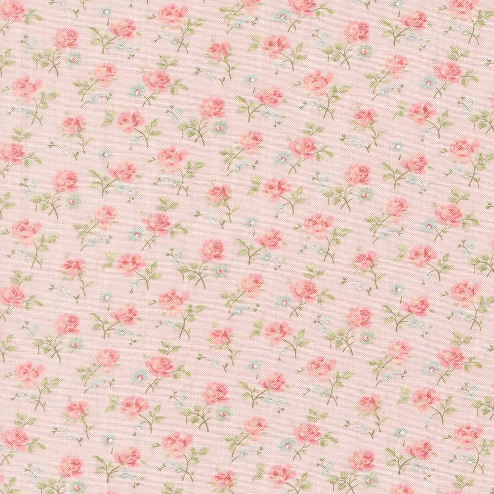 Abide Quilt Fabric by Brenda Riddle Designs Pink 18791 12 for Moda Fabrics - Jammin Threads