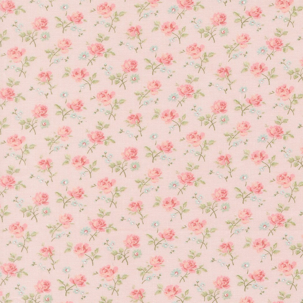 Abide Quilt Fabric by Brenda Riddle Designs Pink 18791 12 for Moda Fabrics - Jammin Threads