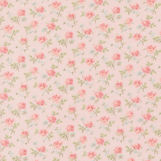 Abide Quilt Fabric by Brenda Riddle Designs Pink 18791 12 for Moda Fabrics - Jammin Threads