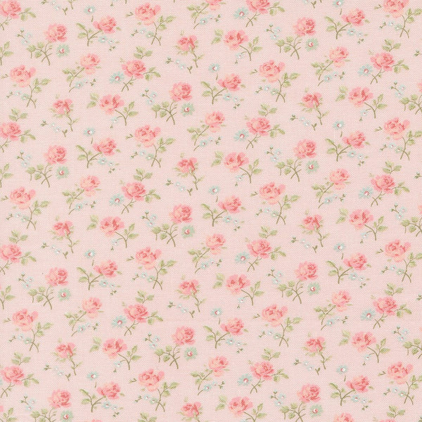 Abide Quilt Fabric by Brenda Riddle Designs Pink 18791 12 for Moda Fabrics - Jammin Threads