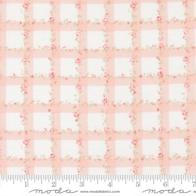 Abide Quilt Fabric by Brenda Riddle Designs Pink 18793 11 for Moda Fabrics - Jammin Threads