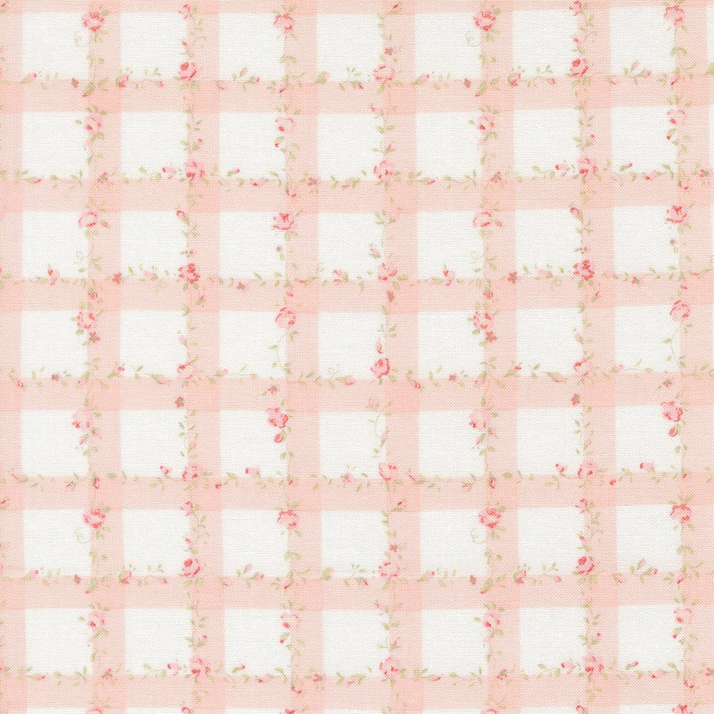 Abide Quilt Fabric by Brenda Riddle Designs Pink 18793 11 for Moda Fabrics - Jammin Threads