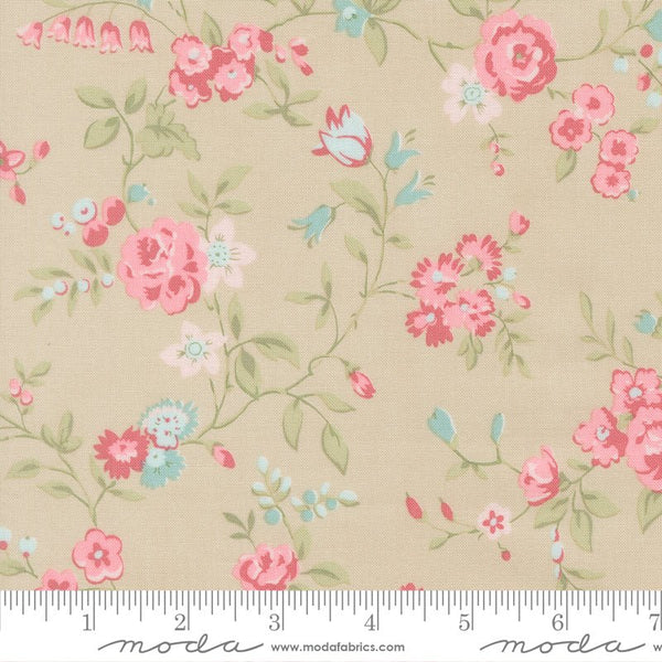 Abide Quilt Fabric by Brenda Riddle Designs Stone 18790 17 for Moda Fabrics - Jammin Threads