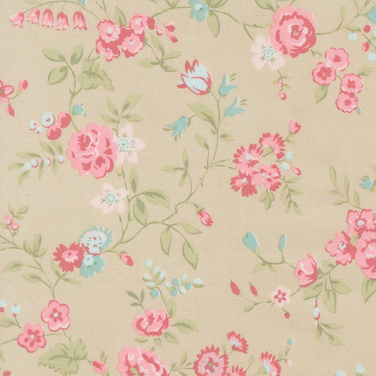 Abide Quilt Fabric by Brenda Riddle Designs Stone 18790 17 for Moda Fabrics - Jammin Threads