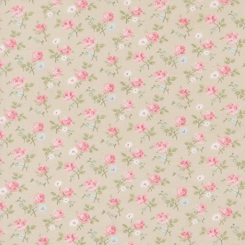 Abide Quilt Fabric by Brenda Riddle Designs Stone 18791 17 for Moda Fabrics - Jammin Threads