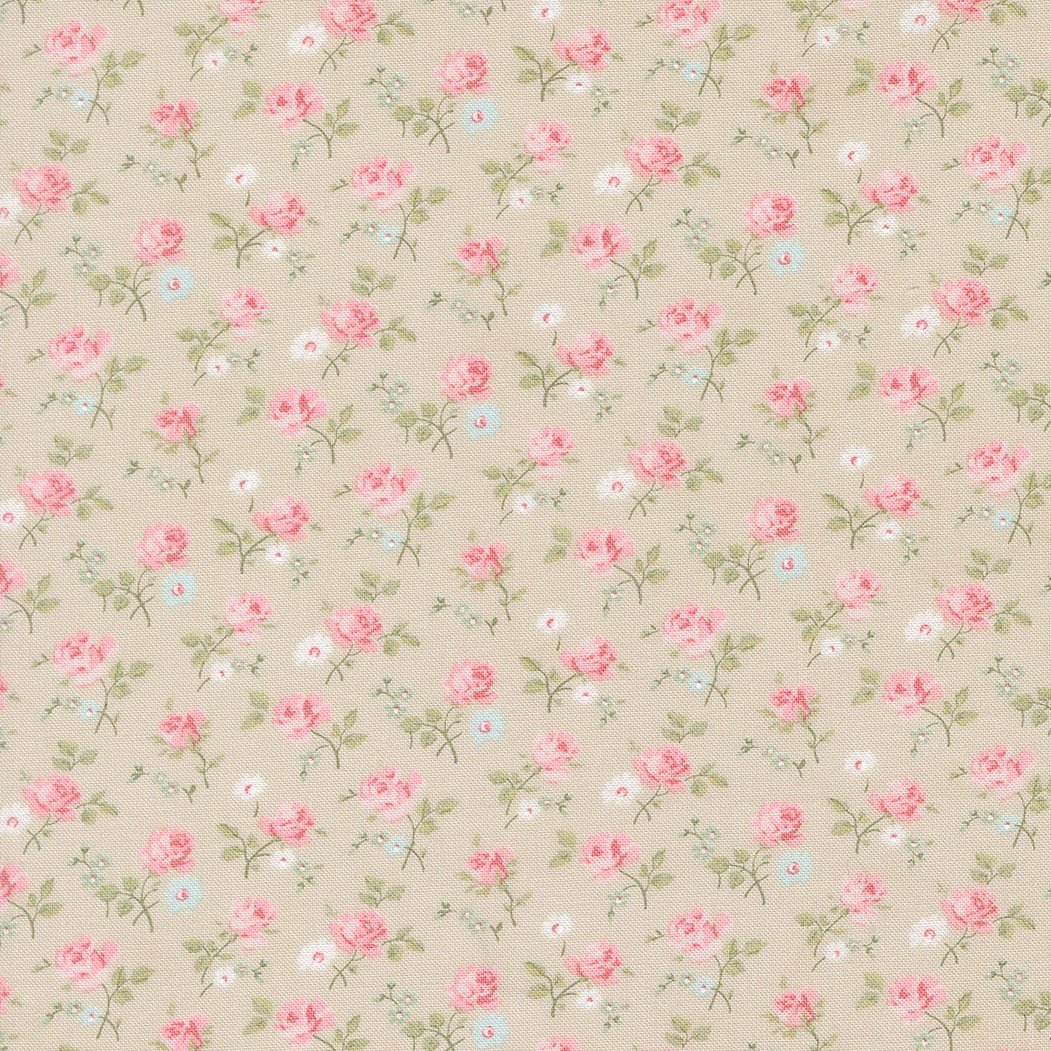 Abide Quilt Fabric by Brenda Riddle Designs Stone 18791 17 for Moda Fabrics - Jammin Threads