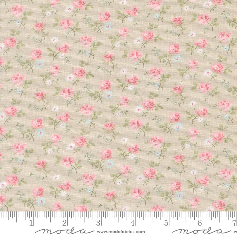 Abide Quilt Fabric by Brenda Riddle Designs Stone 18791 17 for Moda Fabrics - Jammin Threads