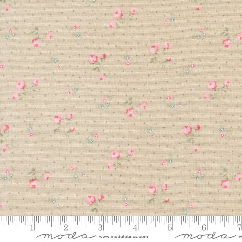 Abide Quilt Fabric by Brenda Riddle Designs Stone 18792 17 for Moda Fabrics - Jammin Threads