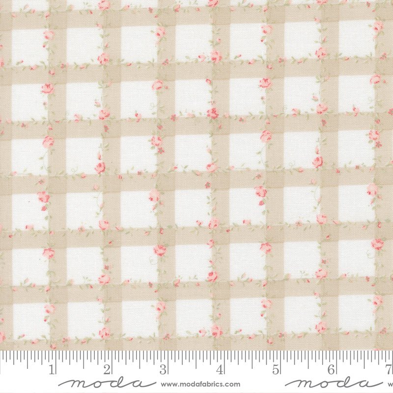 Abide Quilt Fabric by Brenda Riddle Designs Stone 18793 27 for Moda Fabrics - Jammin Threads