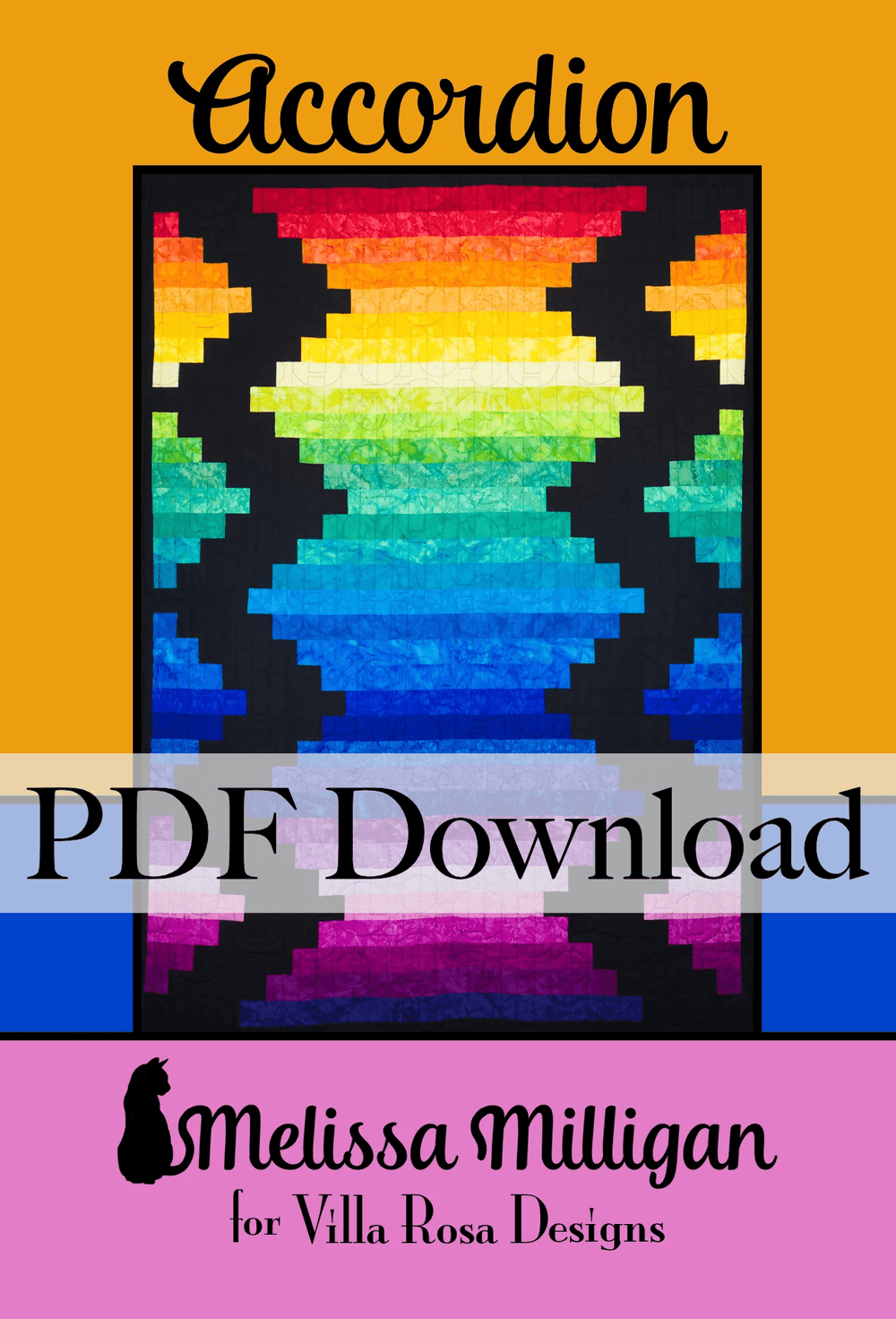 Accordion Quilt Pattern by Melissa Milligan (PDF Version) - Jammin Threads