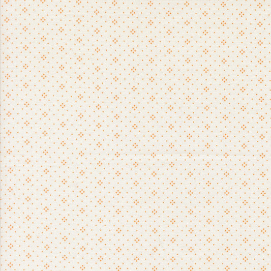 Agatha Road Quilt Fabric Eyelet Ivory Orange 20488 120 - Jammin Threads
