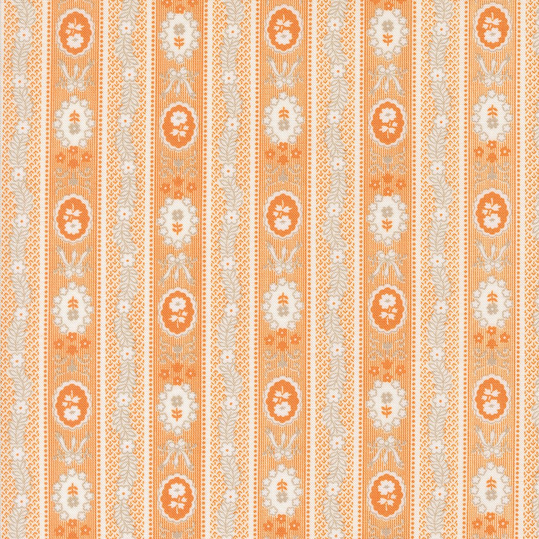 Agatha Road Quilt Fabric Pumpkin 35412 12 by Fig Tree Co. - Jammin Threads
