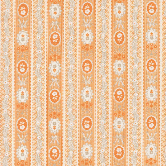 Agatha Road Quilt Fabric Pumpkin 35412 12 by Fig Tree Co. - Jammin Threads